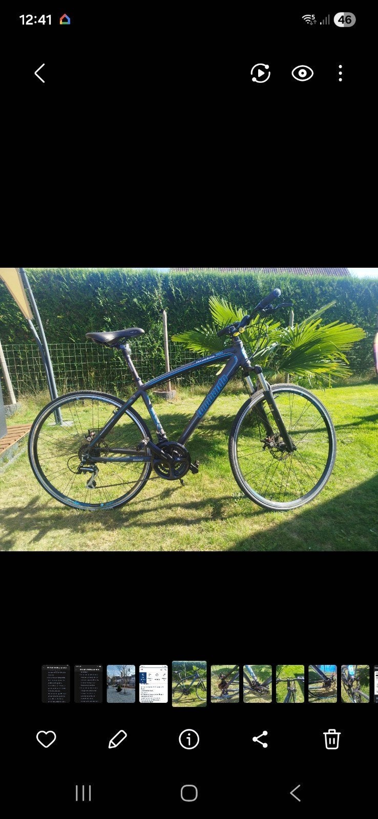 Fiets Lombardo, Ophalen