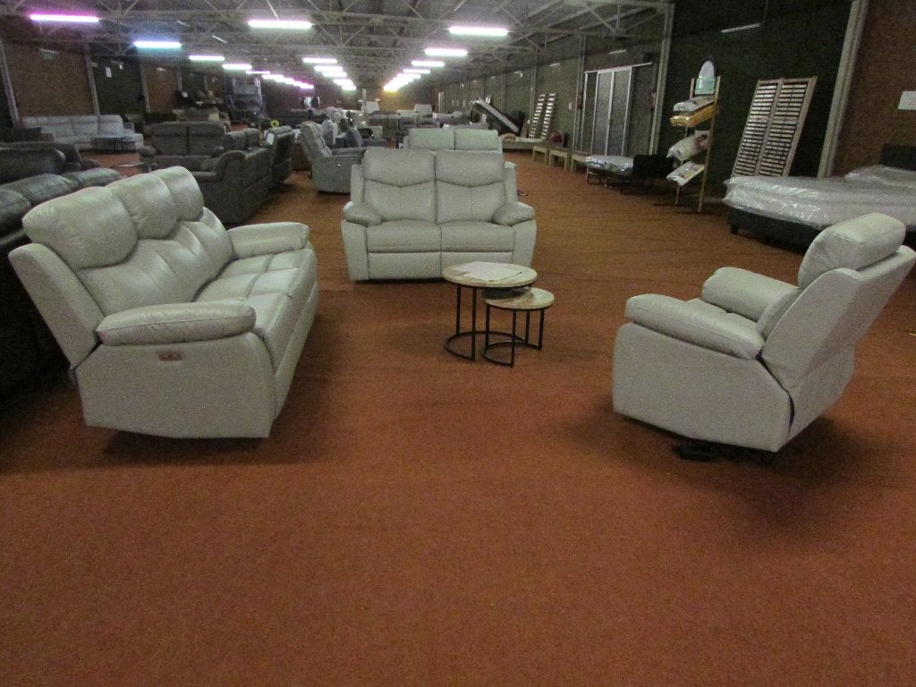 Nieuw salon 3ERER + 2ERER 100% leder 1950 euro., Ophalen, Nieuw, Leer