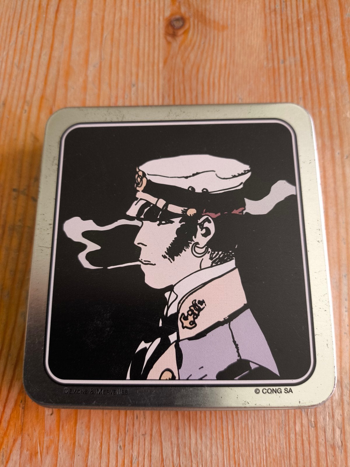 Hugo Pratt boîte métallique à cigarettes.Démons et merveille, Enlèvement ou Envoi