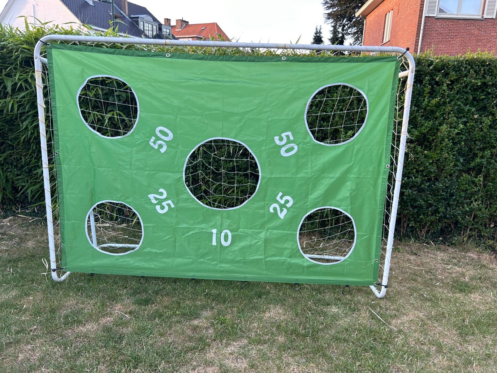 Cage de football avec bâche précision, Sports & Fitness, Enlèvement, Utilisé, Autres types
