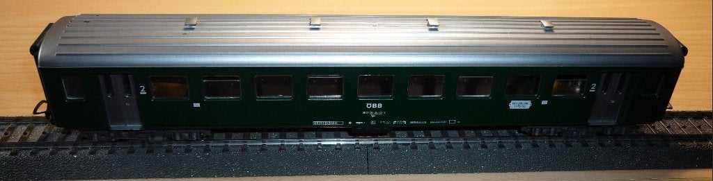 Fleischmann Personenrijtuig 2e klasse van de ÖBB, Gebruikt, Gelijkstroom, Verzenden, Fleischmann