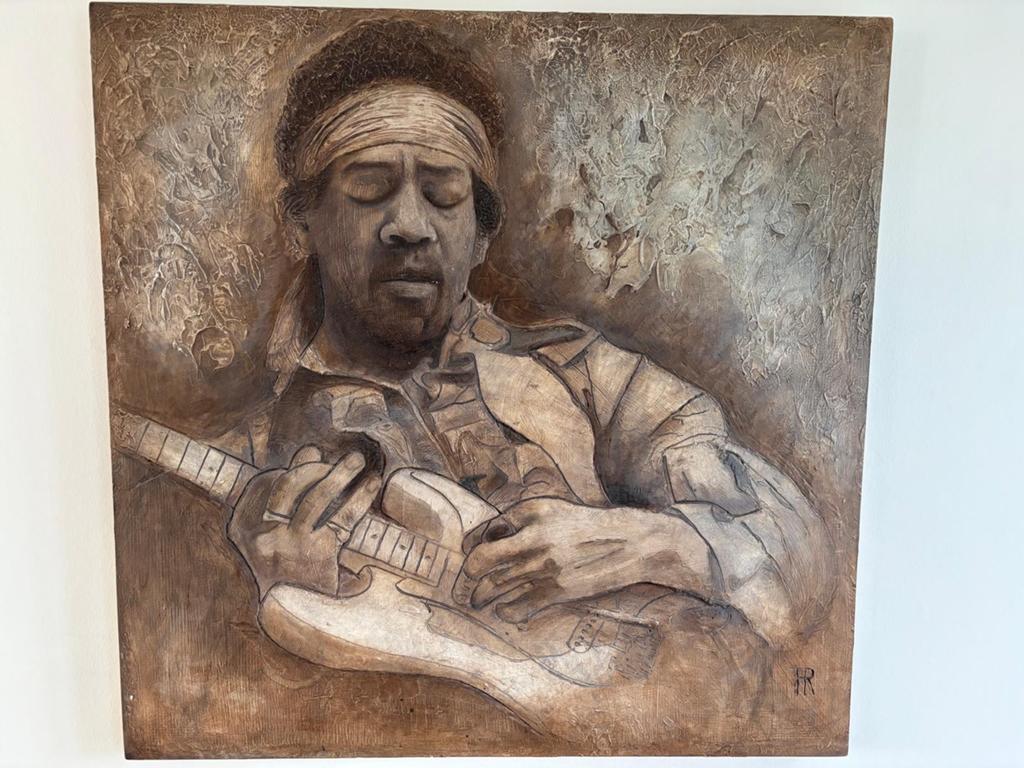 Jimmy Hendrix schilderij, Antiek en Kunst, Kunst | Schilderijen | Modern, Ophalen