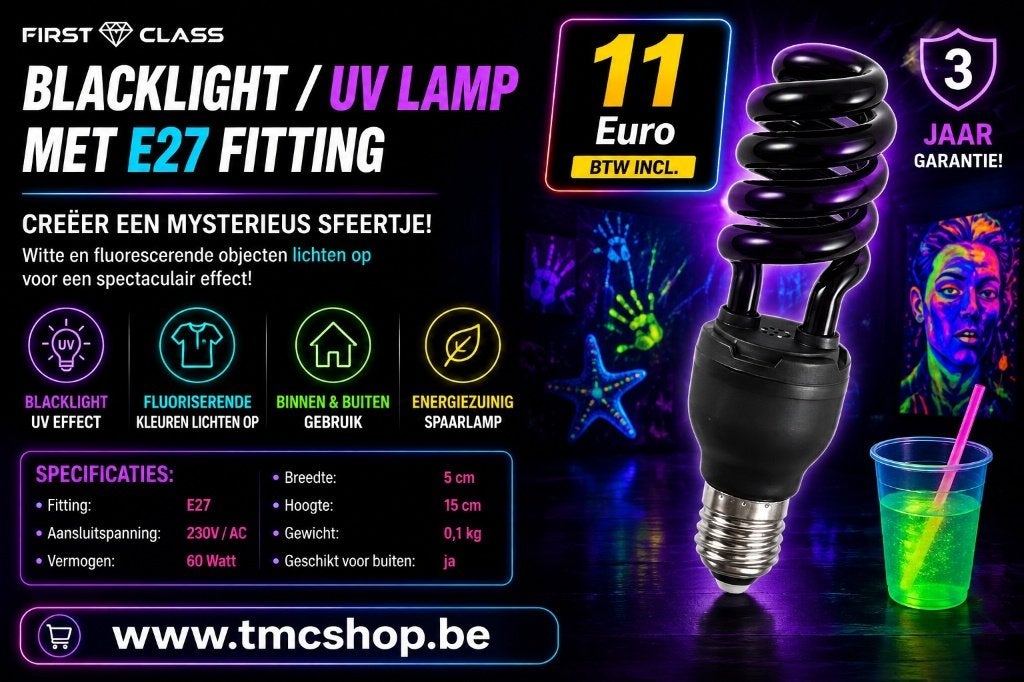Nouvelle lampe à lumière noire/UV avec douille E27 60W, Enlèvement ou Envoi, Lumières