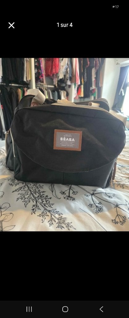 Sac a langer, Enfants & Bébés, Plusieurs compartiments de rangement, Noir, Sac à langer, Comme neuf