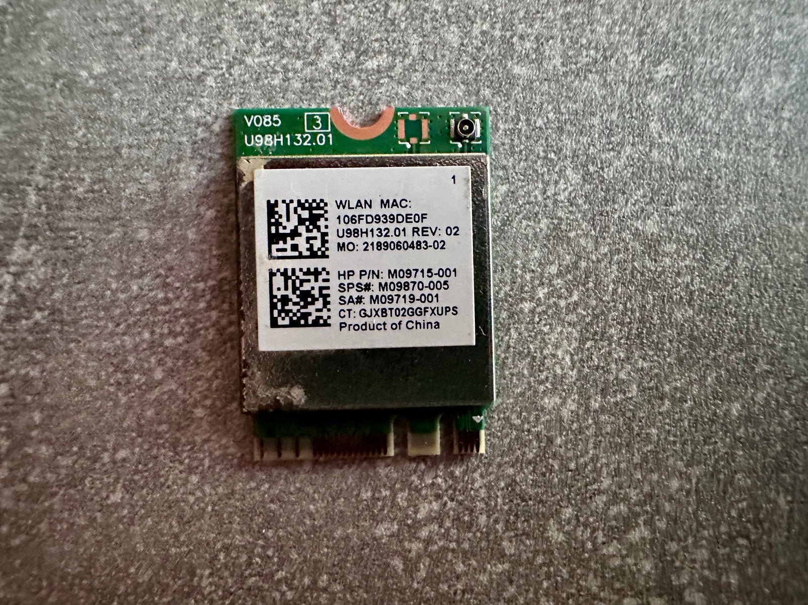 Realtek RTL8821CE Wifi/Bluetooth, Computers en Software, Netwerkkaarten, Ophalen of Verzenden, Zo goed als nieuw, Intern