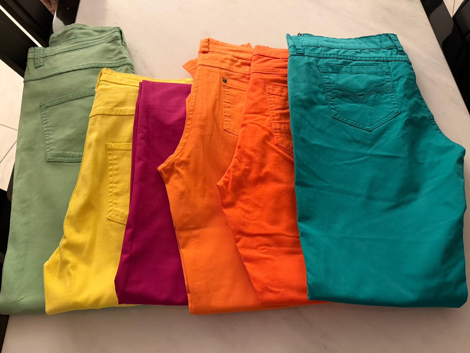 Gekleurde broeken, verschillende merken en maten, Ophalen, Overige kleuren, Nieuw, Maat 34 (XS) of kleiner