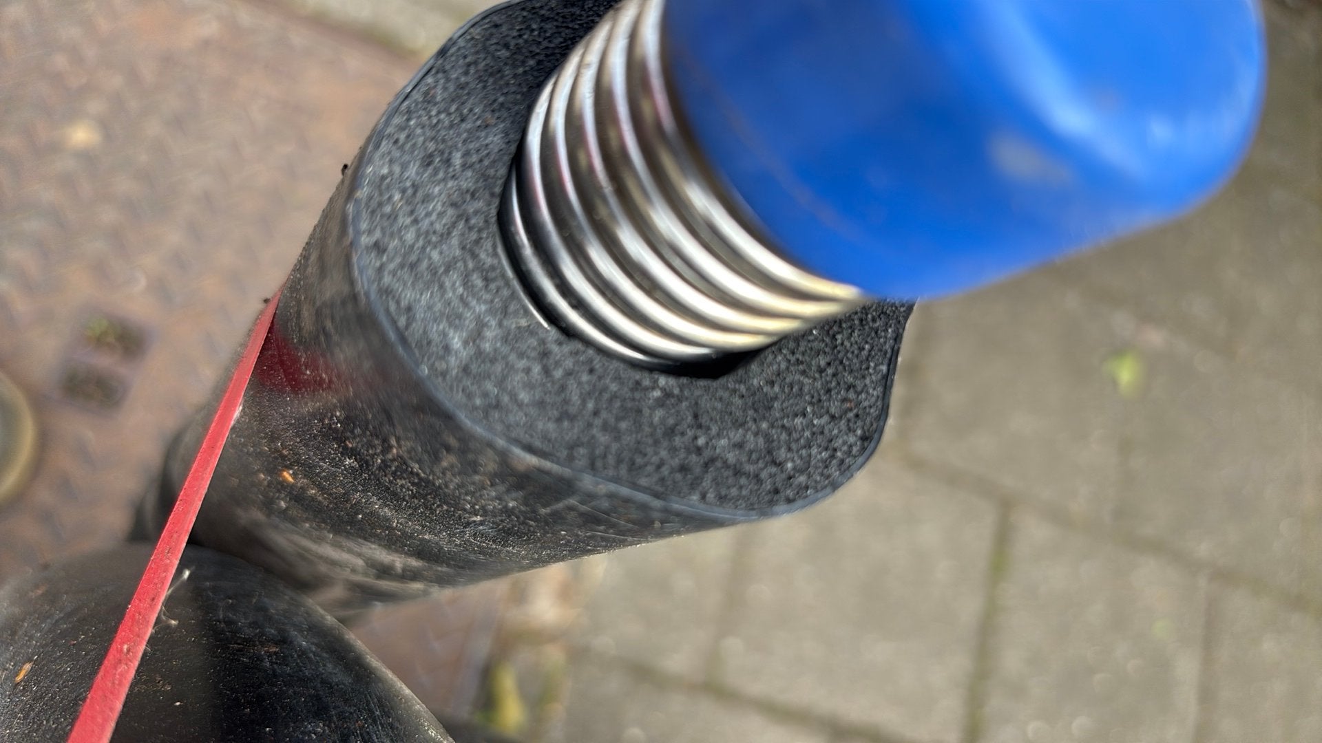 Inox flexibel met geisoleerde mantel., Ophalen, Inox