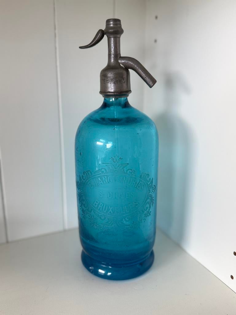 Superbe siphon à eau de Seltz ancien – Bruxelles, Enlèvement