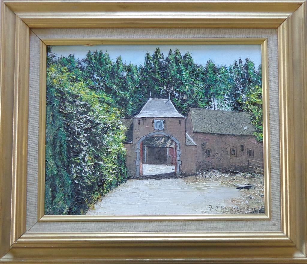 JEAN-JACQUES ROUSSEAU / FERME LIERNU OLIEVERF 36x42cm KADER, Enlèvement ou Envoi