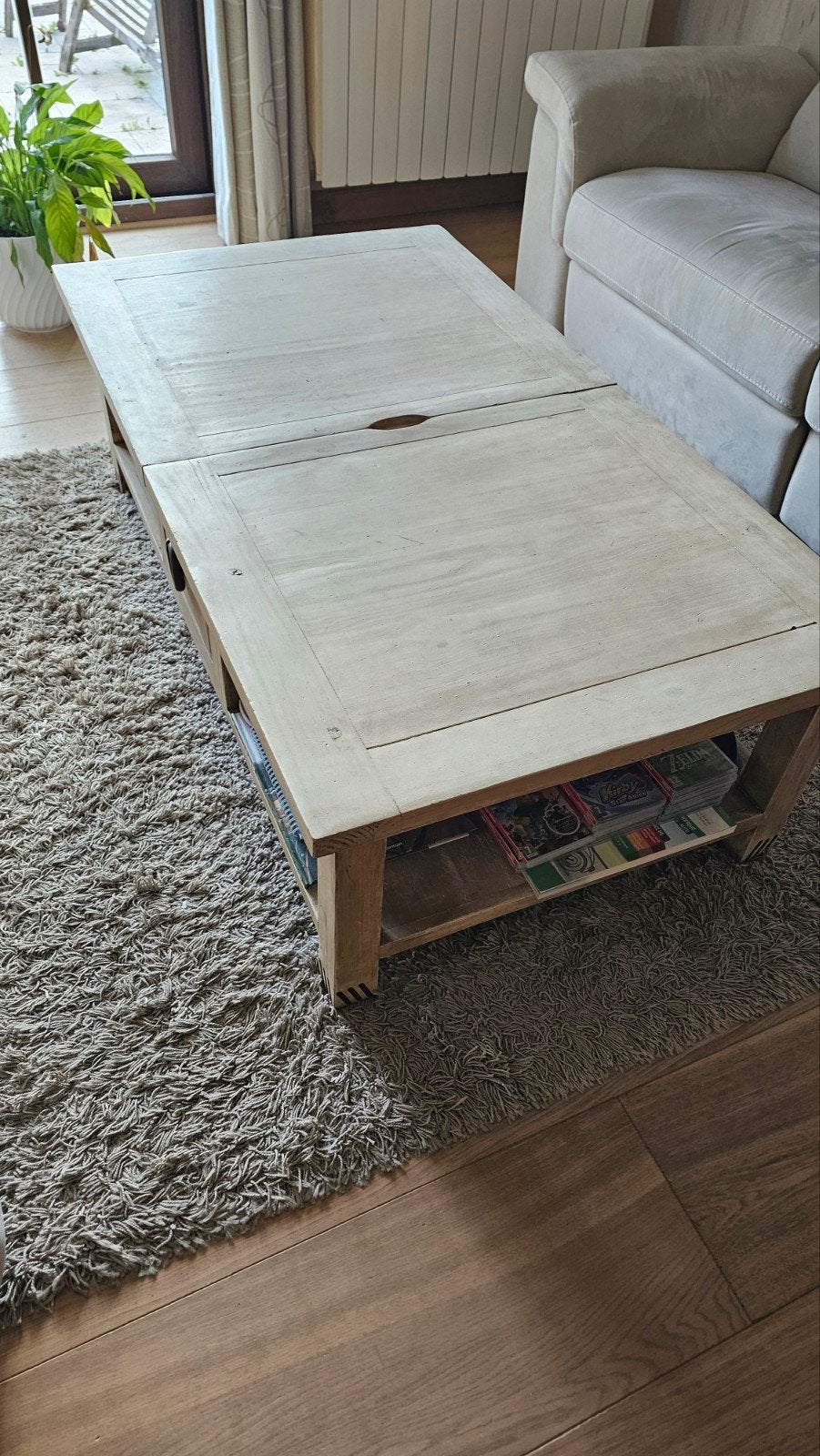 belle table de salon en pin mexicain, Ophalen, Grenenhout