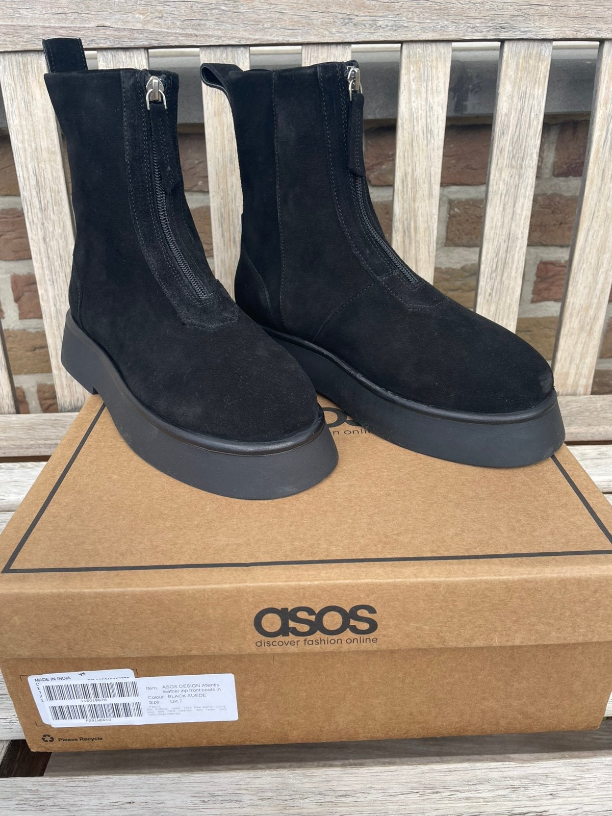 Zwarte laarsjes van Asos40/41, Kleding | Dames, Schoenen, Ophalen, Zwart, Lage of Enkellaarzen, Nieuw