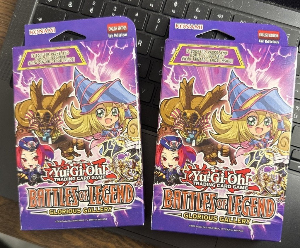 Lot 2 Yu-Gi-Oh Battles of Legend Glorious Gallery anglais, Ophalen of Verzenden, Nieuw, Booster