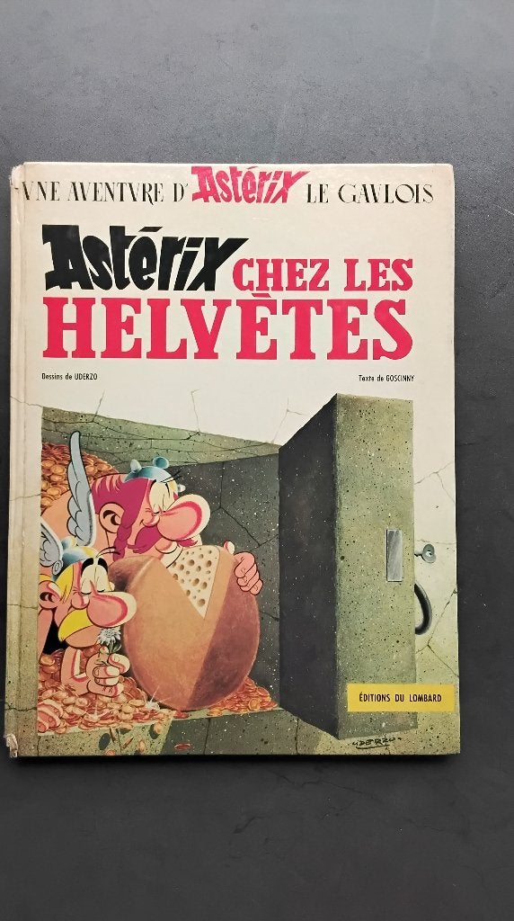 Asterix chez les Helvétes 1970 1é druk., Gelezen, Eén stripboek, Ophalen of Verzenden, Goscinny - Uderzo