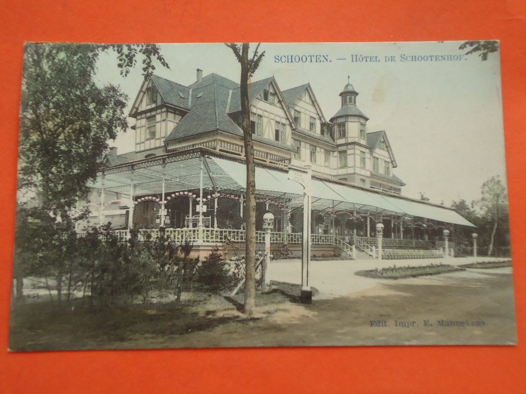Schoten - Schooten Hôtel de Schootenhof , Ophalen of Verzenden, Voor 1920, Gelopen, Antwerpen