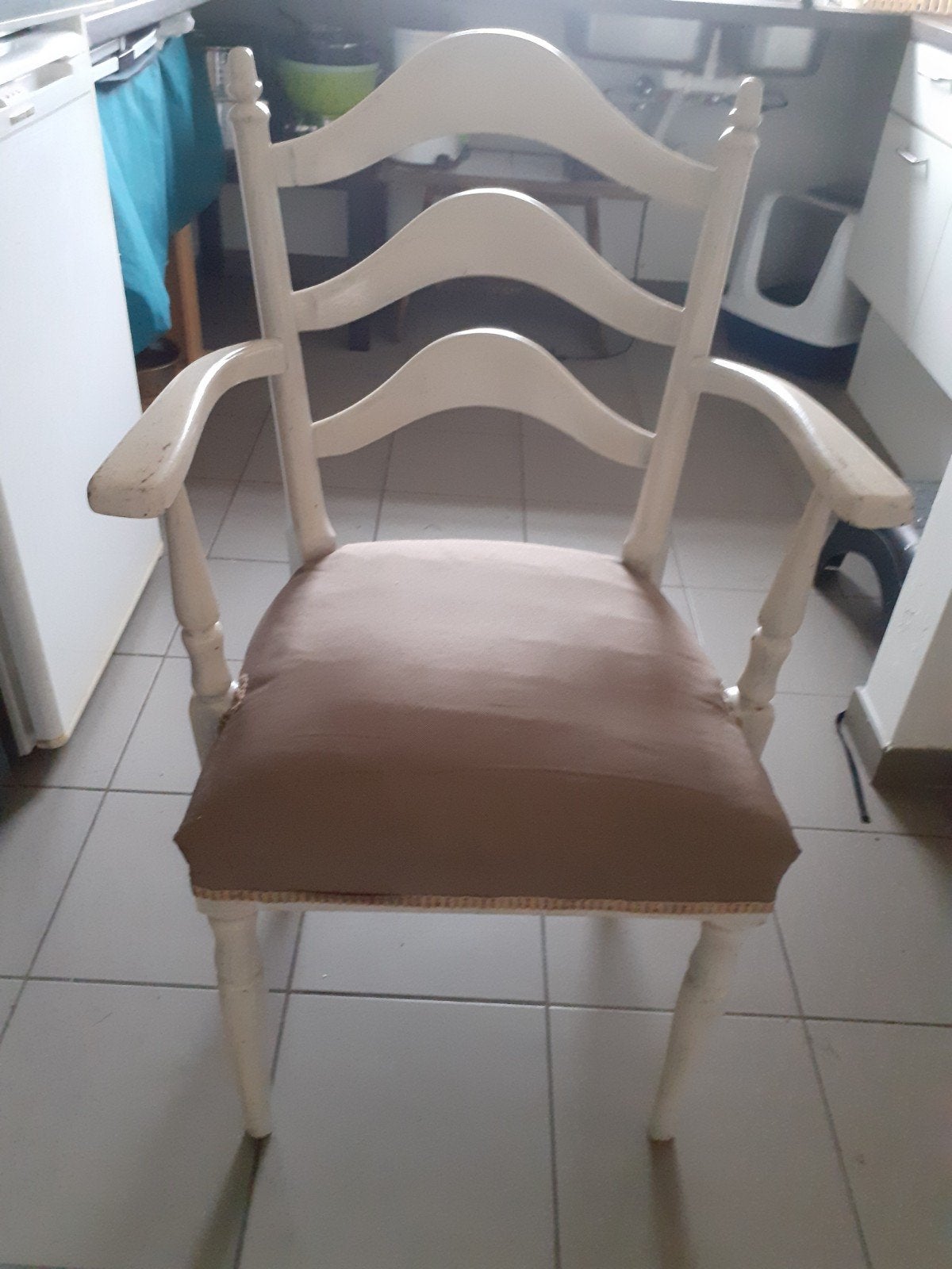 houte stoel, Maison & Meubles, Bois, Brun, Enlèvement, Utilisé