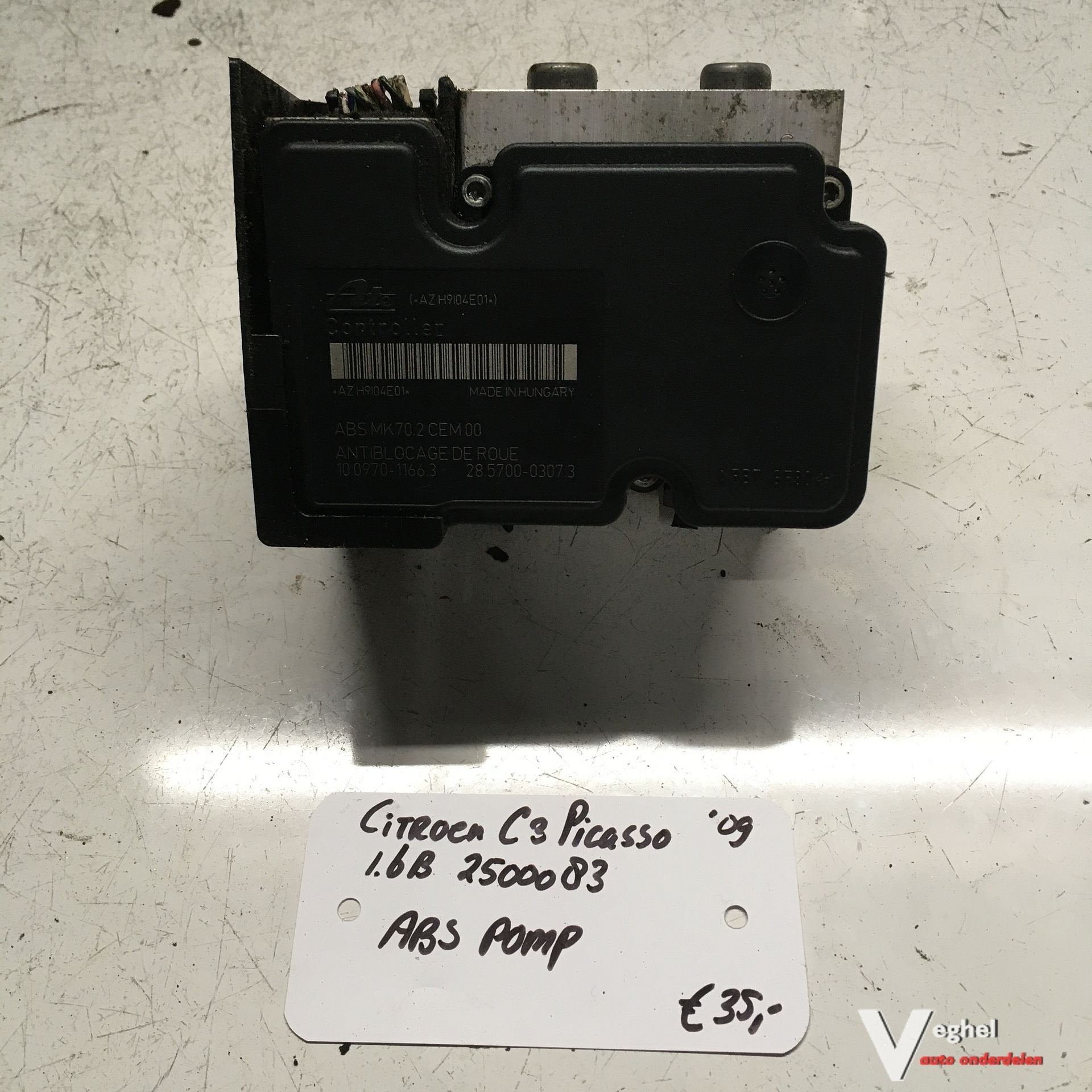 Citroen C3 Picasso 1.6 B 2009 2500083 ABS Pomp  AZ H9104E01, -, Utilisé, -, -