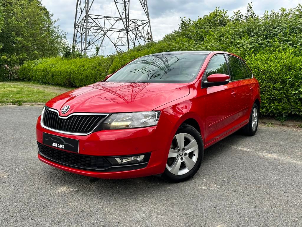 Skoda Rapid Automatique 1.0 Essence 2018 €6d 127.000km GPS, Autos, Rouge, Achat, Euro 6, Entreprise