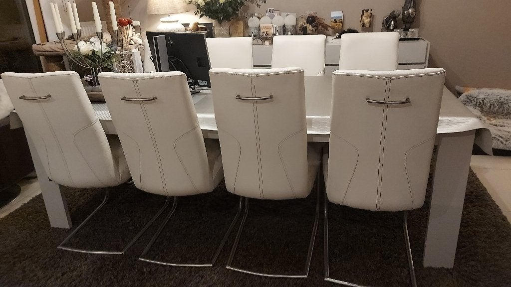 Stoelen Henders&Hazel, Maison & Meubles, Chaises, Enlèvement, Blanc, Modern, Cinq, Six Chaises ou plus