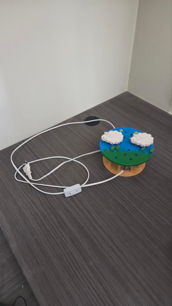 Kinderlamp schaapjes, Ophalen