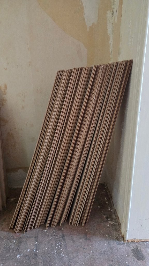 Laminaat planken, Doe-het-zelf en Bouw, Hout en Planken, Ophalen, Gebruikt, 25 tot 50 mm, Plank