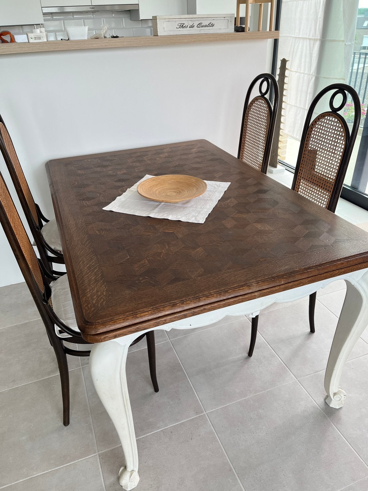 Massief eiken eetkamertafel, Ophalen