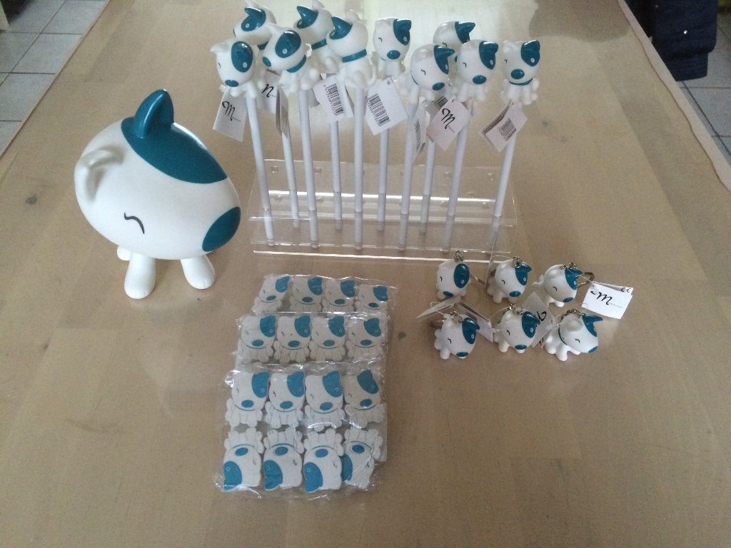 Hondje Pitty blauw collectie UITVERKOOP, Enlèvement ou Envoi, Neuf, Cadeau d'accouchement