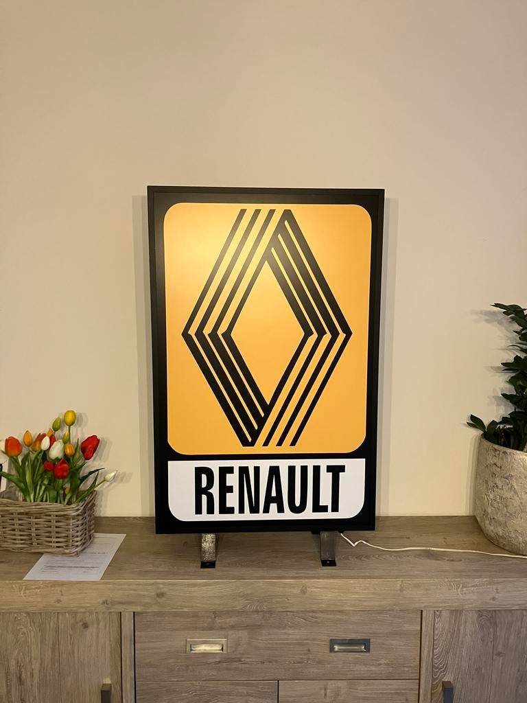 Lichtreclame Renault, Ophalen, Zo goed als nieuw