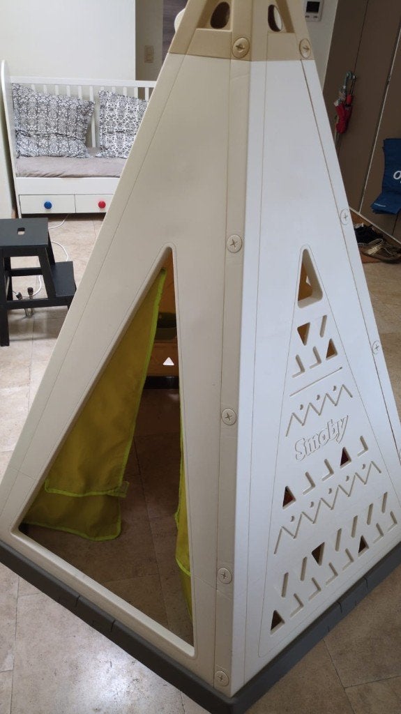 Tipi smoby, Ophalen, Gebruikt
