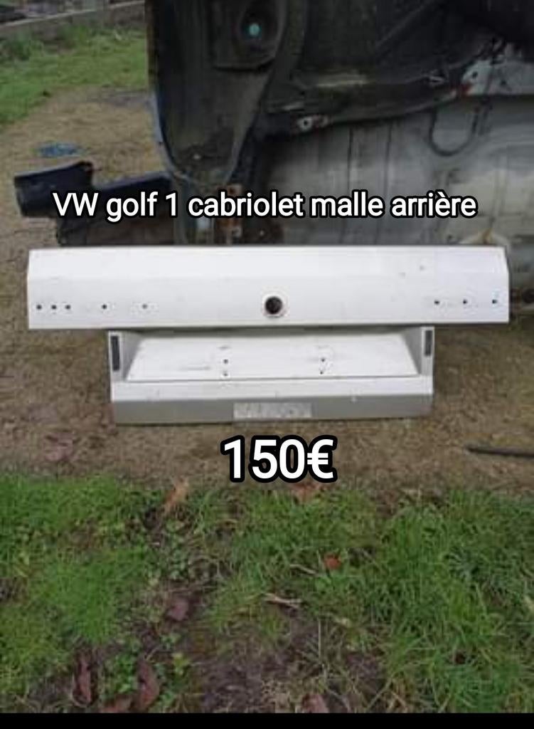 Golf1 cabriolet malle arrière autre pièces voir les photos, Arrière, Volkswagen, Haillon arrière