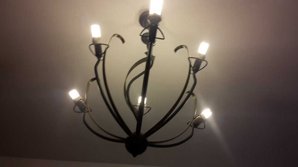 Lustre, Enlèvement, Utilisé, Métal