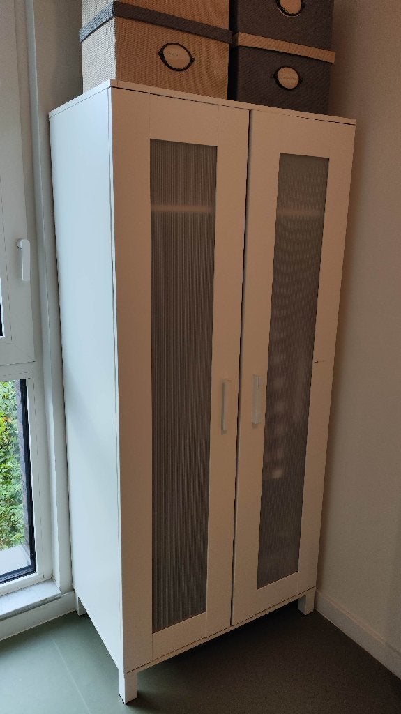 IKEA BRIMNES Kleerkast, Huis en Inrichting, Kasten | Kleerkasten, Ophalen, Met deur(en), Gebruikt, 50 tot 100 cm