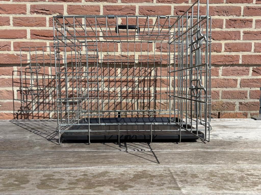 Cage pour chien double portes avant et latérale, Animaux & Accessoires, Maisons pour chiens, Enlèvement, Utilisé, Moins de 75 cm