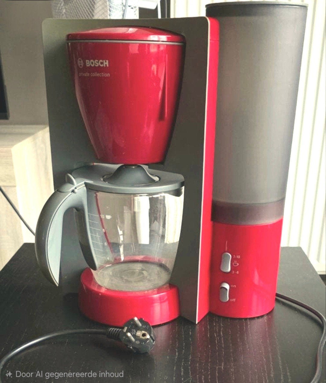 Cafetière à filtre Bosch Private Collection TKA6024, Enlèvement, Réservoir d'eau amovible