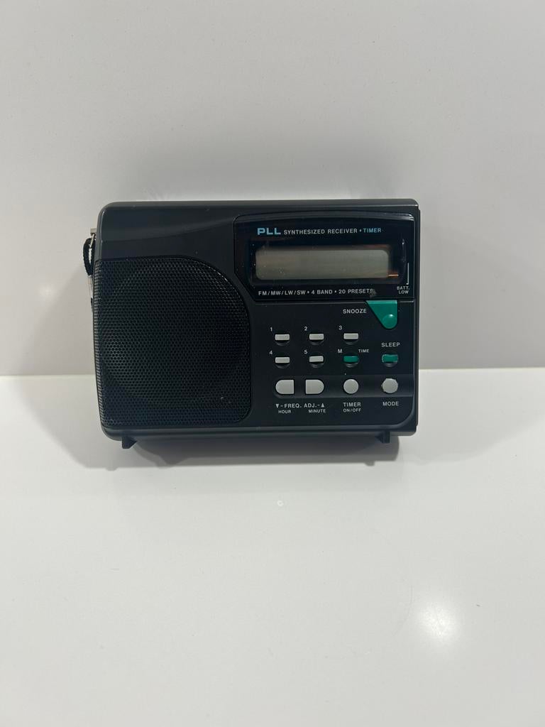 Vintage draagbare radio – PLL Synthesized Receiver Timer, Ophalen, Zo goed als nieuw, Radio