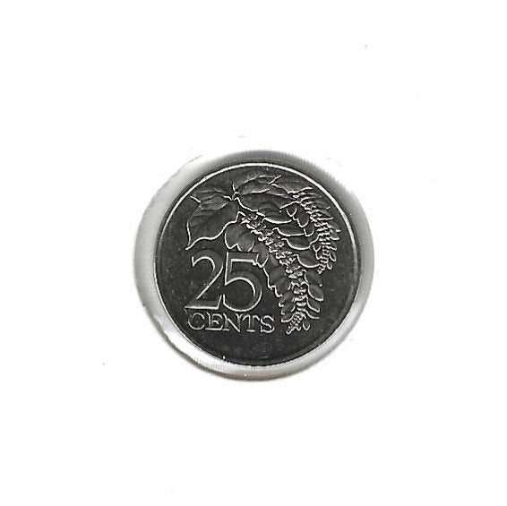 Trinitad & Tobago, 25 Cents 1997., Ophalen of Verzenden, Noord-Amerika, Losse munt
