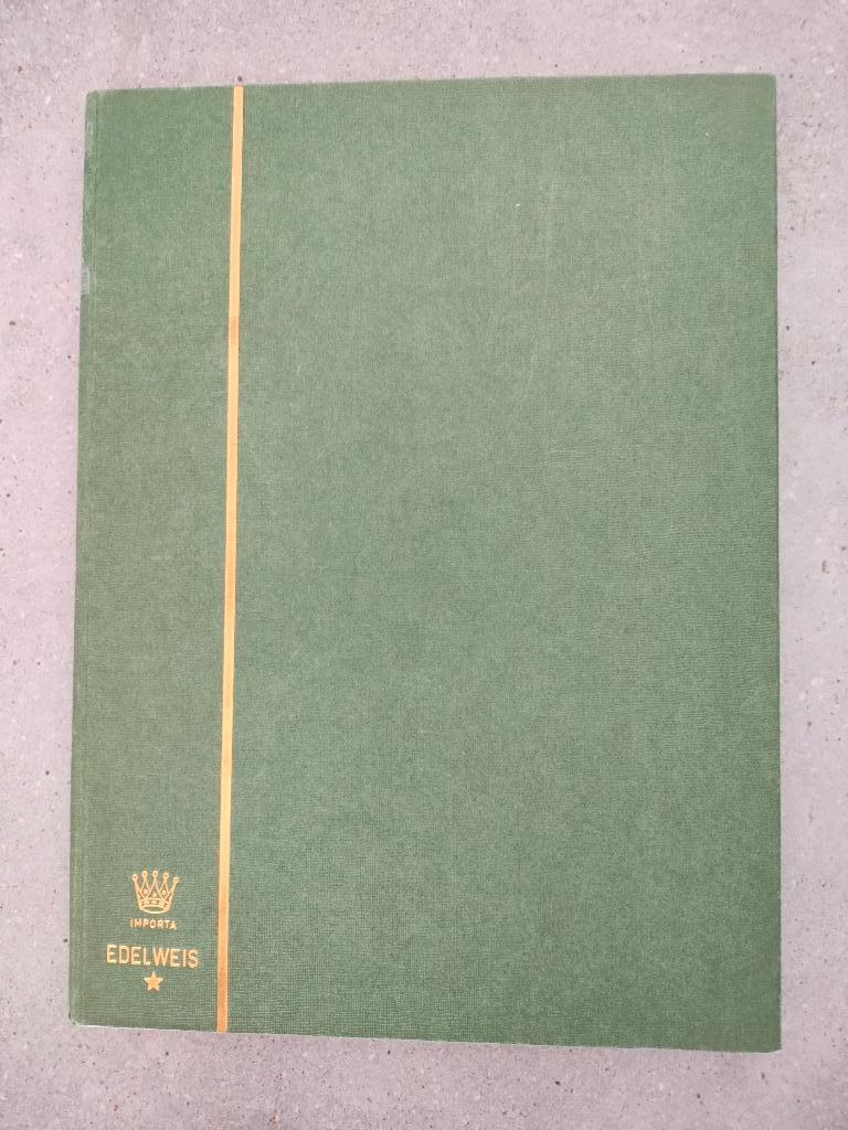 Groen postzegelalbum Edelweis - 16 witte pagina's (leeg), Postzegels en Munten, Verzenden, Verzamelalbum