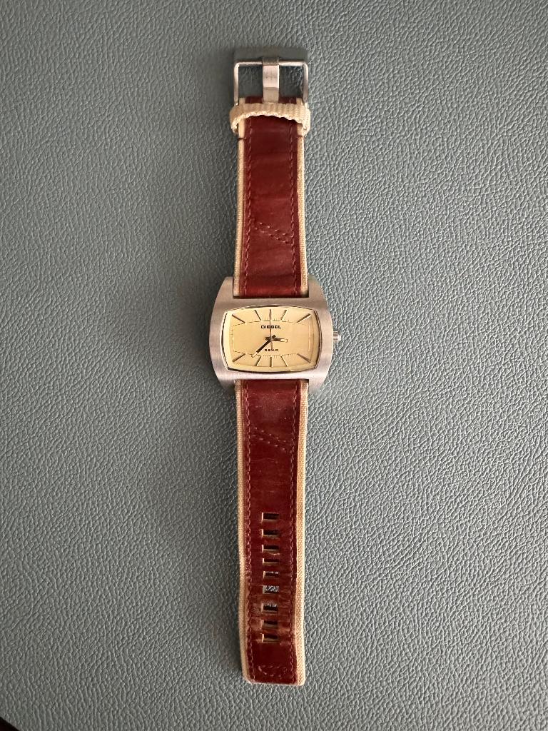 Horloge Diesel, Handtassen en Accessoires, Horloges | Heren, Staal, Polshorloge, Ophalen, Overige merken