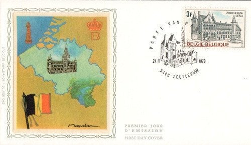 FDC 1692/93  ZIJDE/SOIE  TOERISME, Timbres & Monnaies, Affranchi, Oblitération 1er jour, Envoi, Autre