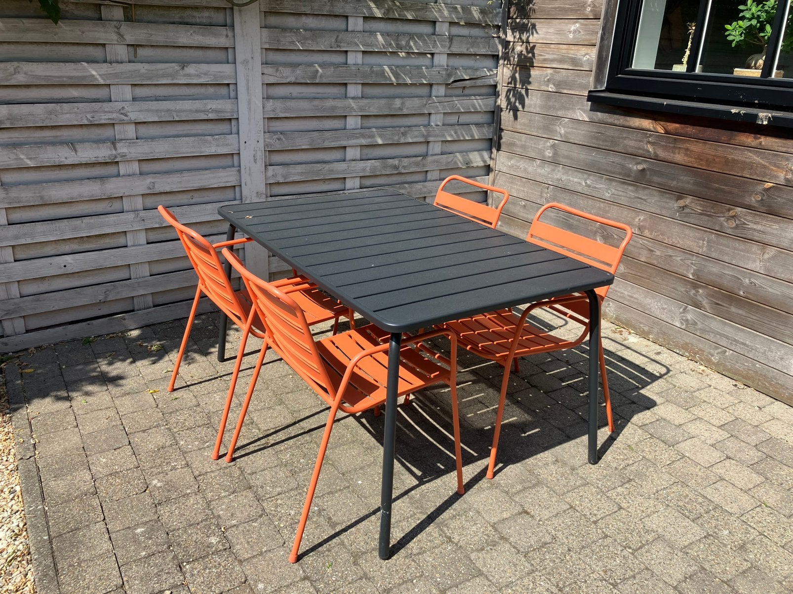 Leuke tuinset voor 8 personen, Enlèvement, Comme neuf, Salons de jardin