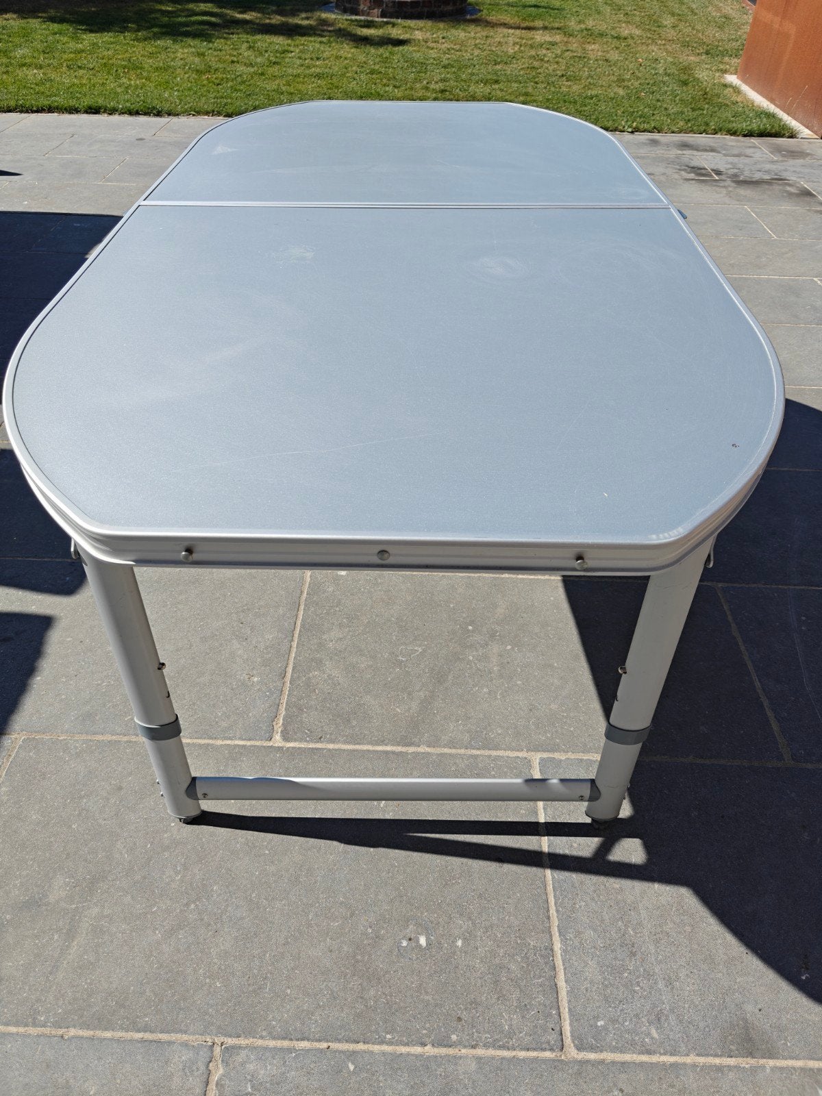 plooibare tafel - voor zes personen - drie standen, Ophalen, Gebruikt, Campingtafel