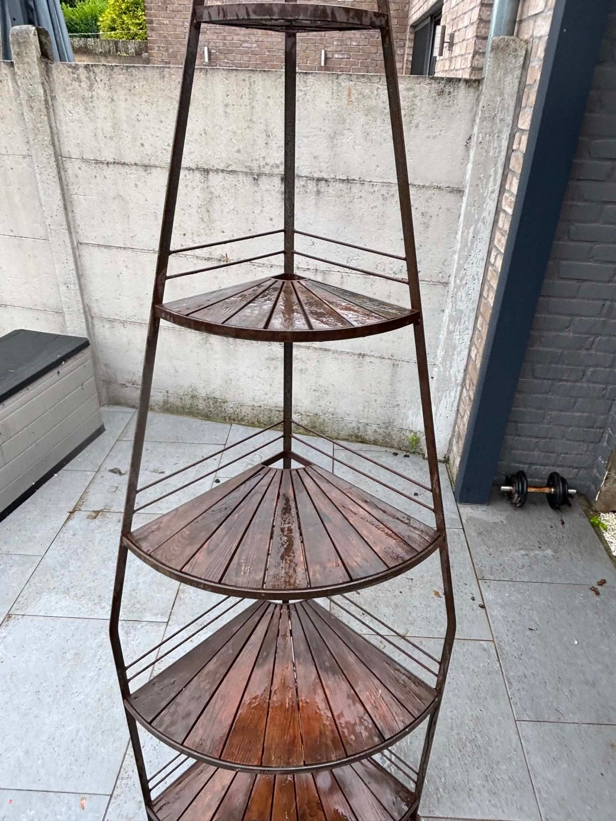 Étagère d angle 2 m de hauteur, 50€ ., Enlèvement, Comme neuf