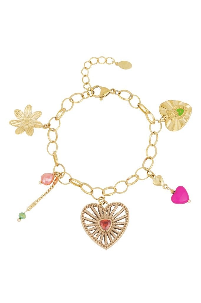 charming charms armband, Handtassen en Accessoires, Ophalen of Verzenden, Nieuw, Staal