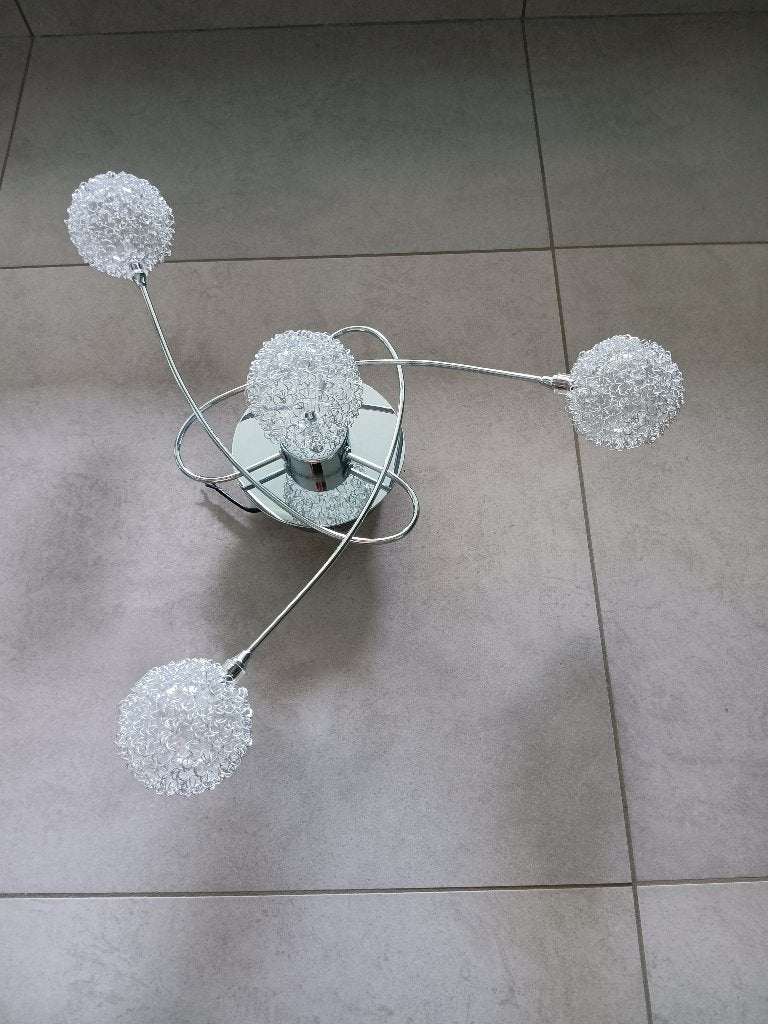 Plafondlamp Wofi Astro Chrome, Ophalen of Verzenden, Gebruikt, Metaal