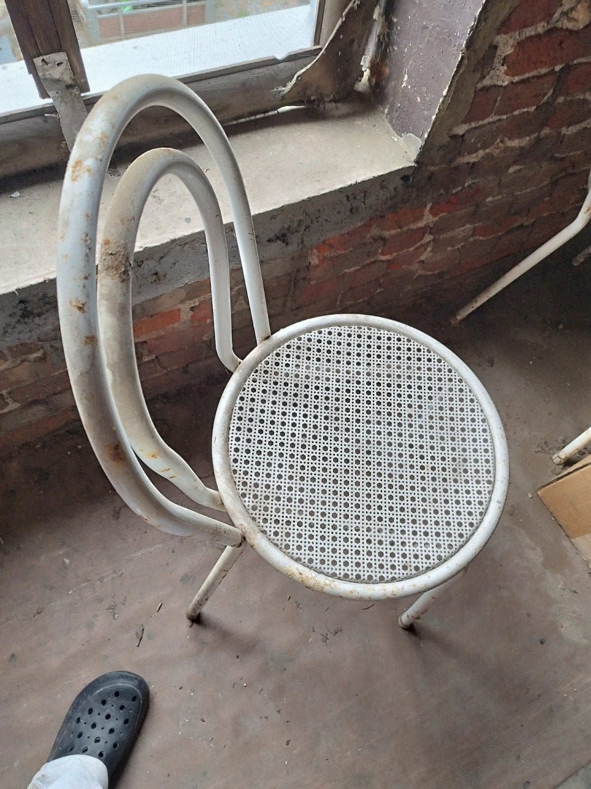 4 Chaises de jardin métalliques blanches marque Allibert à r, Enlèvement ou Envoi