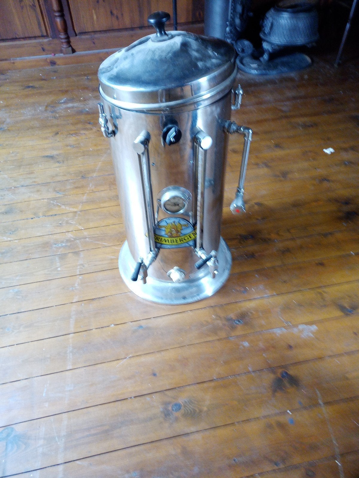 Grote mooie perculator, Ophalen
