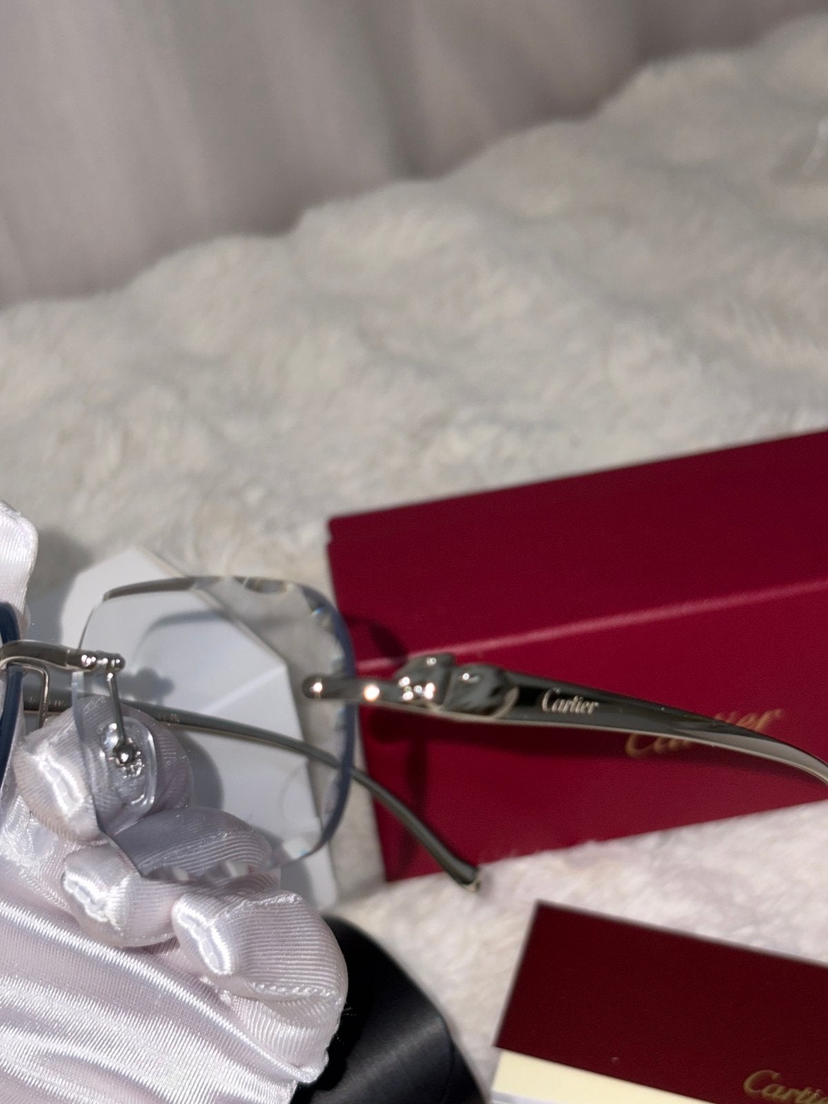 Lunette cartier 4 seson, Bijoux, Sacs & Beauté, Enlèvement ou Envoi, Comme neuf, Lunettes