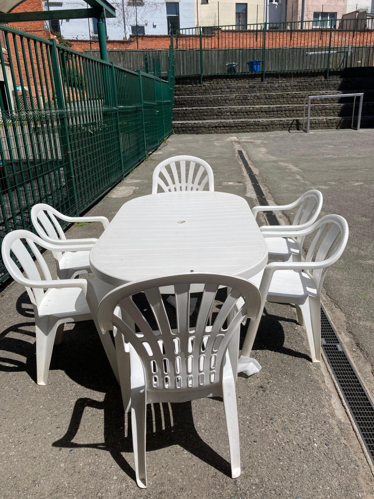Table & 6 chaises, Jardin & Terrasse, Enlèvement, Comme neuf