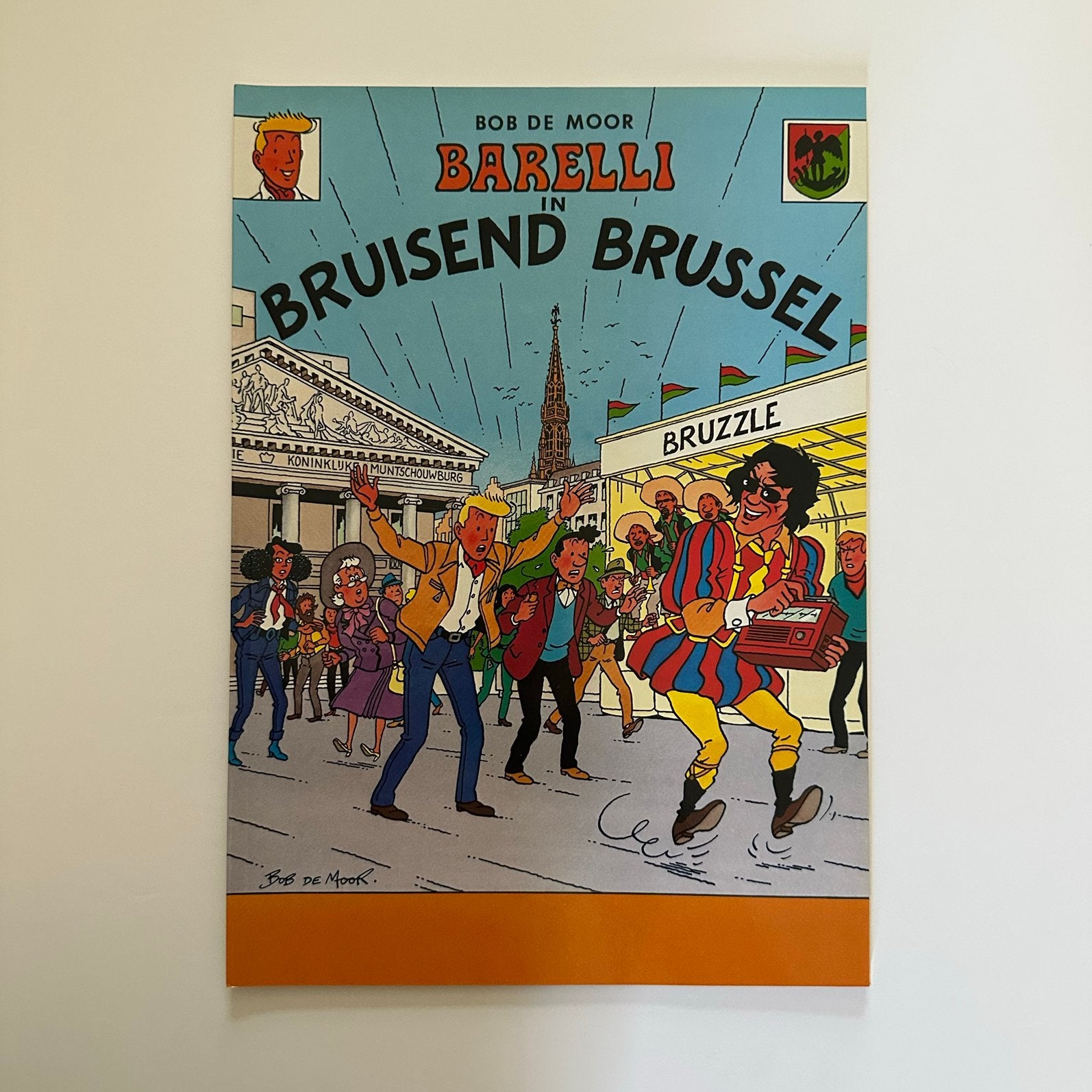 Bob De Moor : Barelli in bruisend Brussel +signature, Verzenden, Overige figuren, Zo goed als nieuw, Boek of Spel