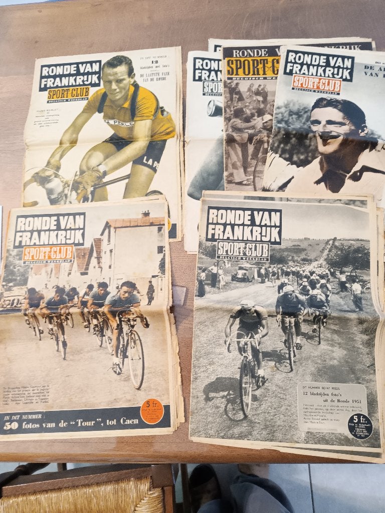 Sportclub  Ronde van Frankrijk  - 8 weekbladen, Ophalen of Verzenden, Krant