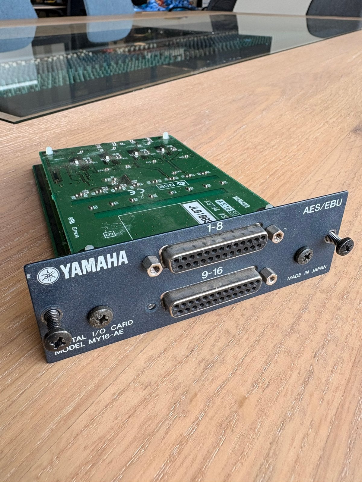 Yamaha MY16-AE card 16 channel AES/EBU, TV, Hi-fi & Vidéo, Enlèvement ou Envoi, Utilisé, Audio